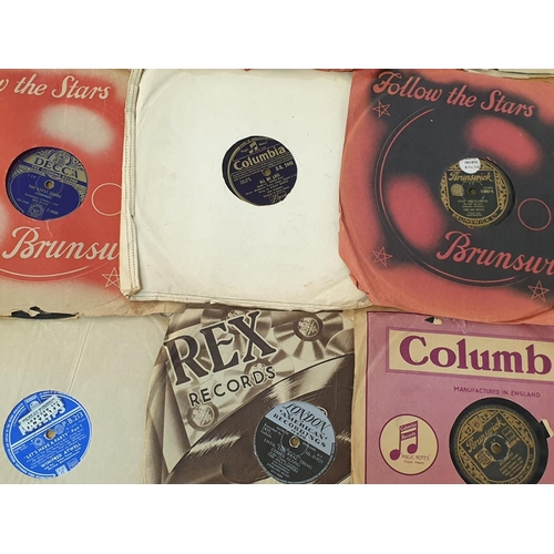 84 - Collection of 30 x Vinyl Records, 78RPM inc; Columbia - His Master's Voice, Columbia - Brunswick, Ph... 