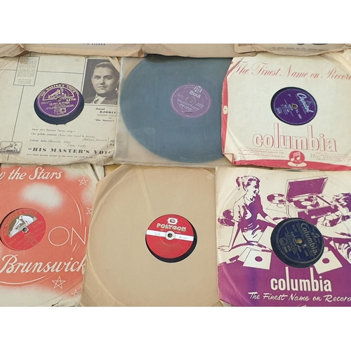 84 - Collection of 30 x Vinyl Records, 78RPM inc; Columbia - His Master's Voice, Columbia - Brunswick, Ph... 