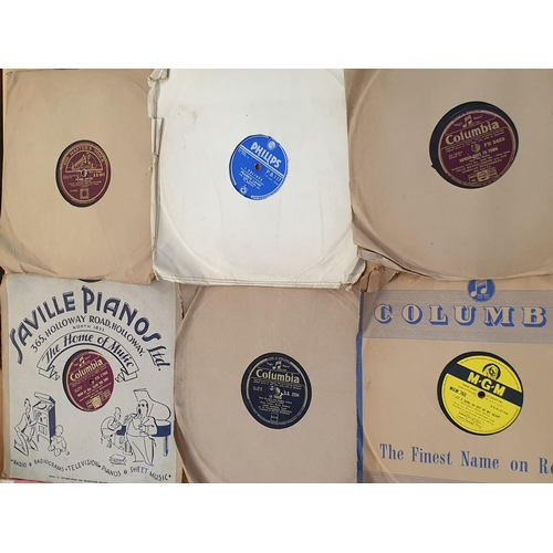 84 - Collection of 30 x Vinyl Records, 78RPM inc; Columbia - His Master's Voice, Columbia - Brunswick, Ph... 