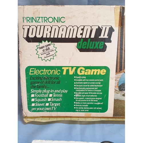 85 - Prinztronic Tournament II Deluxe Vintage TV Game in Original Box (Un-Tested)