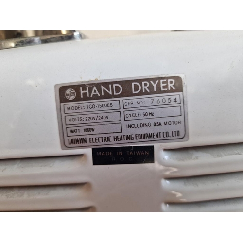 140 - Electric Wall Mounted 'Tew' Hand Dryer, (Model: TCO-1500ES), Made in Taiwan