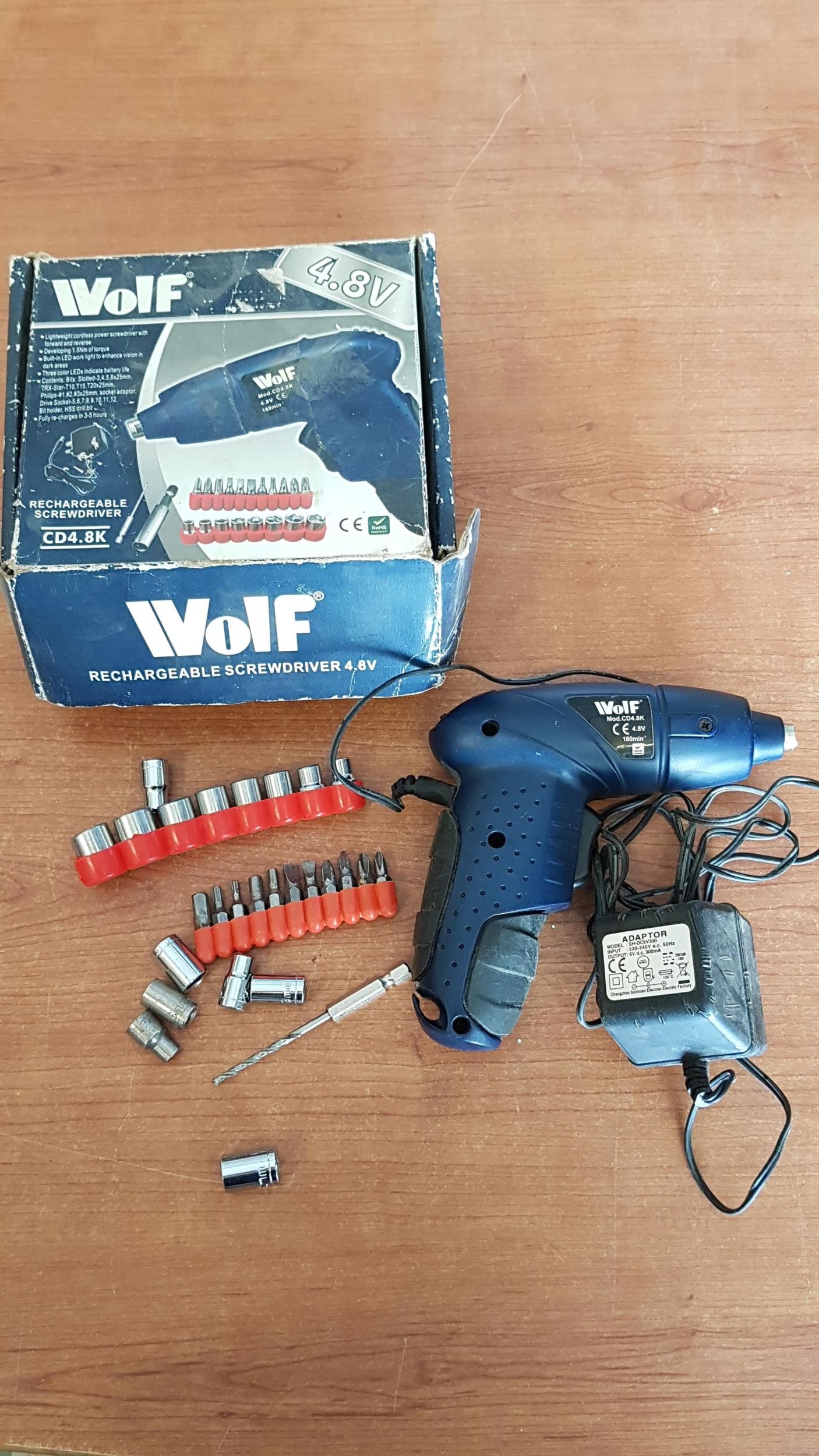 Wolf discount cordless screwdriver