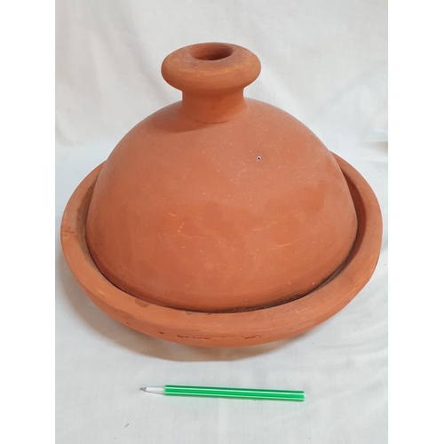 838 - Unglazed Moroccan Style Tagine (Approx Ø35cm x H:20cm)