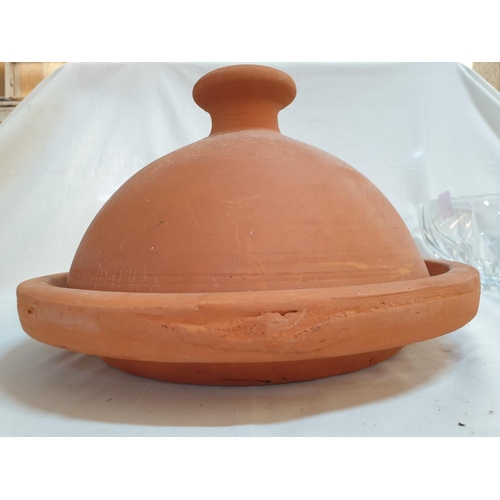 838 - Unglazed Moroccan Style Tagine (Approx Ø35cm x H:20cm)