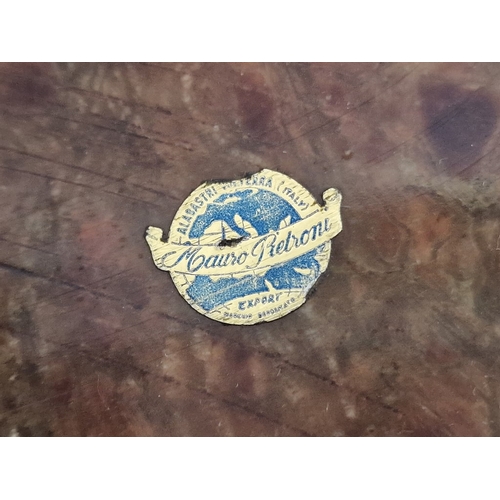 114 - Collection of 3 x Polished Stone Ashtrays, (3)