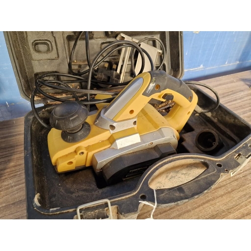 564 - Power Plus Electric Planer, (Model: X111), 1020w, in Carry Case, * Basic Test; Turns On & Working *