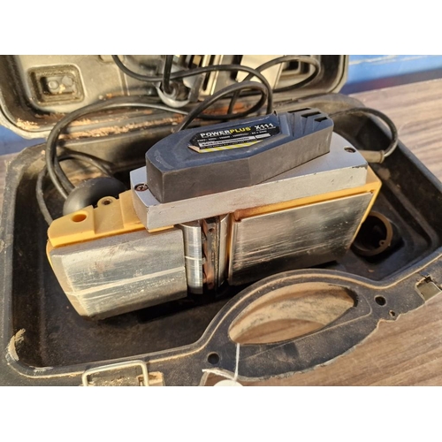 564 - Power Plus Electric Planer, (Model: X111), 1020w, in Carry Case, * Basic Test; Turns On & Working *