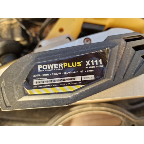 564 - Power Plus Electric Planer, (Model: X111), 1020w, in Carry Case, * Basic Test; Turns On & Working *