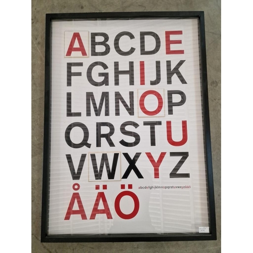 86 - Modern IKEA Wall Art of Alphabet 