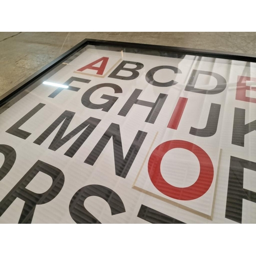 86 - Modern IKEA Wall Art of Alphabet 