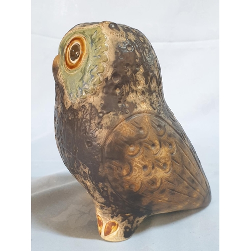 177 - Lladro Gres Eagle Owl Figurine, (#2020), Designed by Antonio Bollester, Circa 1985, Retired Piece.