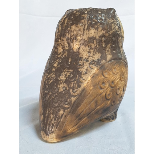 177 - Lladro Gres Eagle Owl Figurine, (#2020), Designed by Antonio Bollester, Circa 1985, Retired Piece.