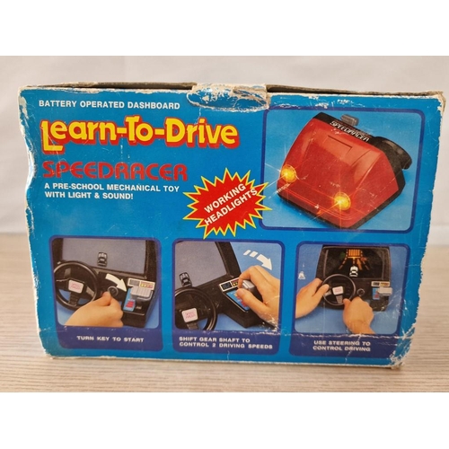 Learn-To-Drive' SpeedRacer Mechanical Toy, Circa 1987 by Creative