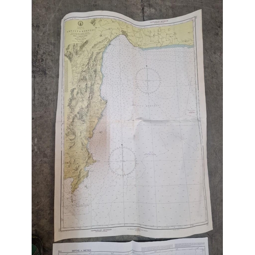 772 - Collection of British Admiralty & Other Nautical Charts; #850 Cape Aspro to Cape Pyla, #849 Ports in... 