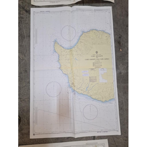 772 - Collection of British Admiralty & Other Nautical Charts; #850 Cape Aspro to Cape Pyla, #849 Ports in... 
