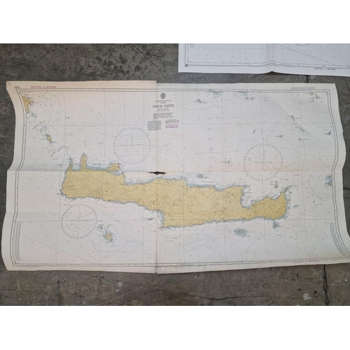 772 - Collection of British Admiralty & Other Nautical Charts; #850 Cape Aspro to Cape Pyla, #849 Ports in... 