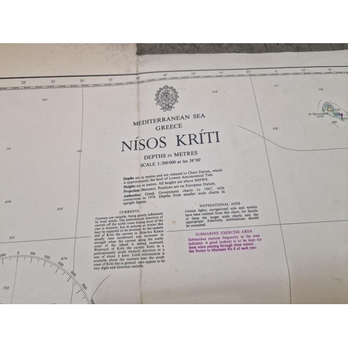 772 - Collection of British Admiralty & Other Nautical Charts; #850 Cape Aspro to Cape Pyla, #849 Ports in... 