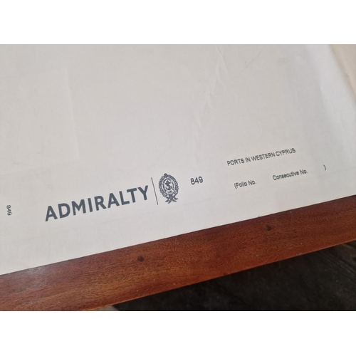 772 - Collection of British Admiralty & Other Nautical Charts; #850 Cape Aspro to Cape Pyla, #849 Ports in... 