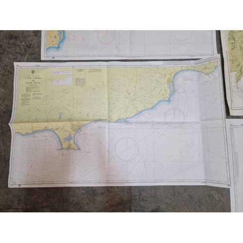 772 - Collection of British Admiralty & Other Nautical Charts; #850 Cape Aspro to Cape Pyla, #849 Ports in... 