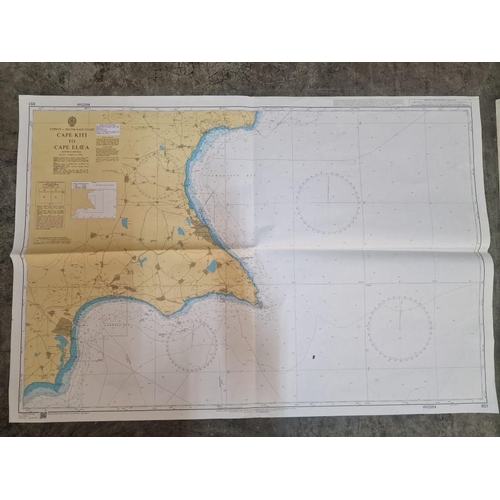 772 - Collection of British Admiralty & Other Nautical Charts; #850 Cape Aspro to Cape Pyla, #849 Ports in... 