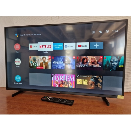 101 - Panasonic 40'' LED Smart TV, (Model: TX-40JX800E), * Basic Test & Working *, Nb. No Remote Control

... 