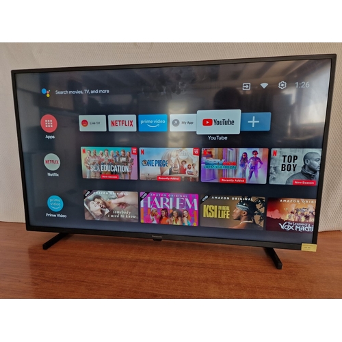 101 - Panasonic 40'' LED Smart TV, (Model: TX-40JX800E), * Basic Test & Working *, Nb. No Remote Control

... 