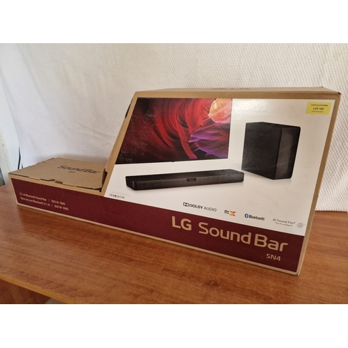 103 - LG 'SN4' Sound Bar with Wireless Subwoofer, (300W, Dolby Audio, HDMI, Bluetooth, DTS Virtual:X and A... 