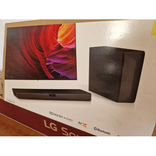 104 - LG 'SN4' Sound Bar with Wireless Subwoofer, (300W, Dolby Audio, HDMI, Bluetooth, DTS Virtual:X and A... 