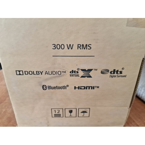 104 - LG 'SN4' Sound Bar with Wireless Subwoofer, (300W, Dolby Audio, HDMI, Bluetooth, DTS Virtual:X and A... 