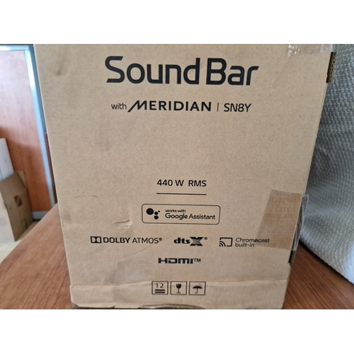 105 - LG Sound Bar with Meridian, Dolby Atmos, (Model: SN8Y), 440w RMS

** Stock Clearance / Never Used, S... 