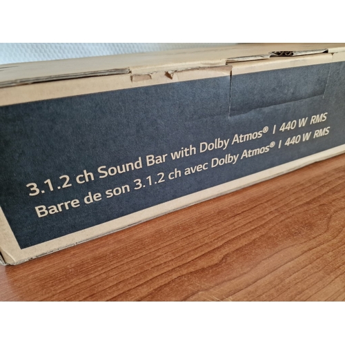 105 - LG Sound Bar with Meridian, Dolby Atmos, (Model: SN8Y), 440w RMS

** Stock Clearance / Never Used, S... 