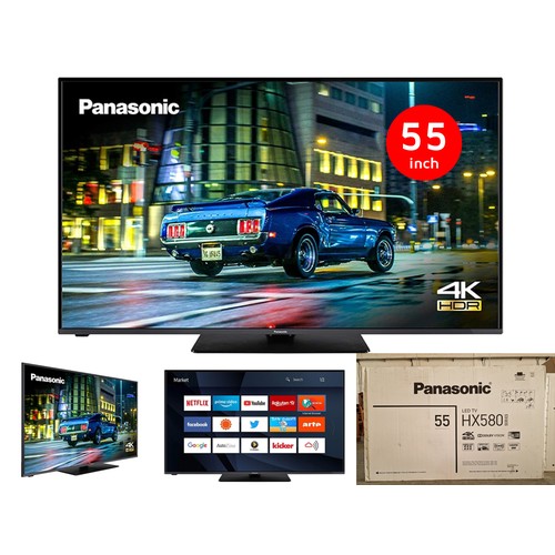 100A - Panasonic 55'' LED Smart TV (4K HDR, HX580 Series), (Model: TX-55HX580E)

** Stock Clearance / Never... 