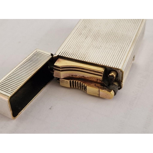 771 - Vintage S.T. Dupont Silver Plated Lighter (Made in France), * Basic Test and Working *