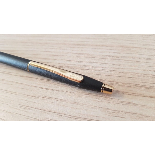 772 - Cross Propelling Pencil, Twist Movement, Black Graphite Effect with Gold Tone Clip, etc, Together wi... 