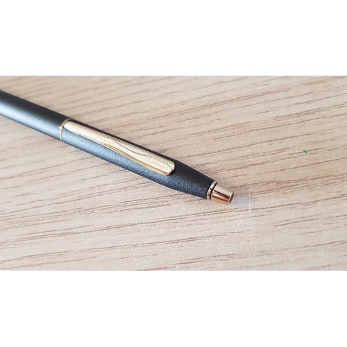 773 - Cross Ball Point Pen, Twist Movement, Black Graphite Effect with Gold Tone Clip, etc, Together with ... 