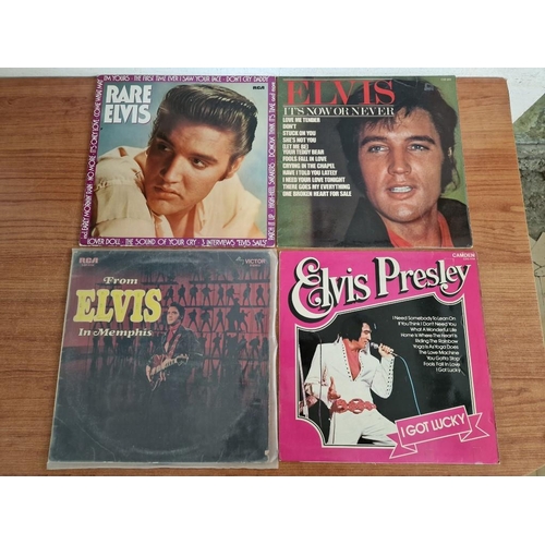 765 - Collection of 4 x Elvis Presley LP Vinyl Records; Rare Elvis, It's Now or Never, I Got Lucky and Fro... 