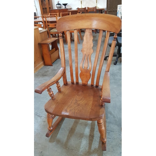 170 - Vintage Solid Wood Rocking Chair