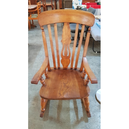 170 - Vintage Solid Wood Rocking Chair