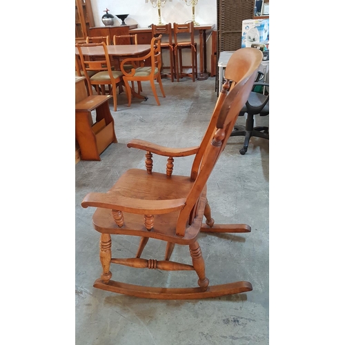 170 - Vintage Solid Wood Rocking Chair