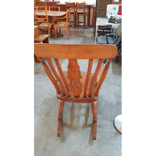 170 - Vintage Solid Wood Rocking Chair