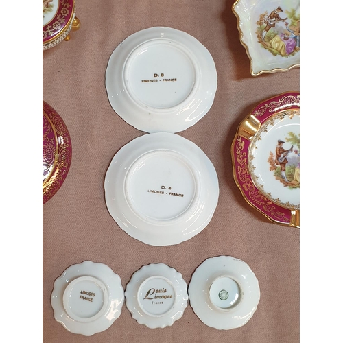 72 - 8 x Limoges of France Porcelain Pieces inc; Jug, Lidded Pot, and 2 x Other Odd Pieces of Limoge Porc... 