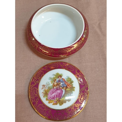 72 - 8 x Limoges of France Porcelain Pieces inc; Jug, Lidded Pot, and 2 x Other Odd Pieces of Limoge Porc... 