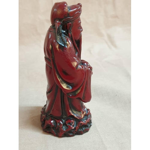 75 - Set of 6 x Miniature Buddhas (H:4.5cm) Together with 2 x Buddhas (H:12cm) and Female Deity (H:18cm)