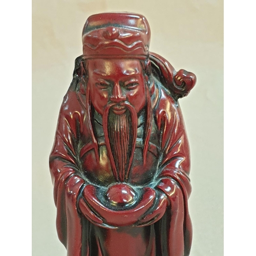75 - Set of 6 x Miniature Buddhas (H:4.5cm) Together with 2 x Buddhas (H:12cm) and Female Deity (H:18cm)