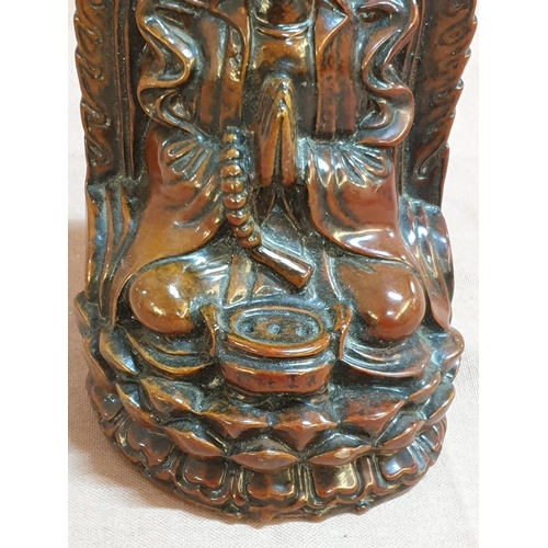 75 - Set of 6 x Miniature Buddhas (H:4.5cm) Together with 2 x Buddhas (H:12cm) and Female Deity (H:18cm)
