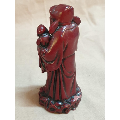 75 - Set of 6 x Miniature Buddhas (H:4.5cm) Together with 2 x Buddhas (H:12cm) and Female Deity (H:18cm)