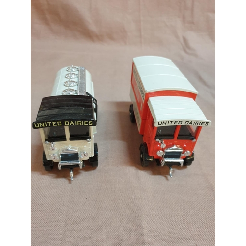78 - Corgi Boxed Set of 2 x Dairies Limited Edition Die Cast Models