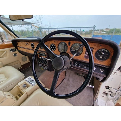 50B - Bentley T2 (1977), Automatic, Saloon, 6750cc, White Colour with Cream Leather Interior, Registered w... 