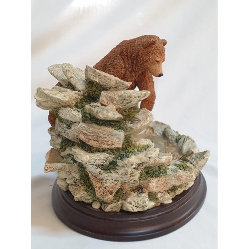 845 - Country Artist an Early Catch CA 00792 Bear Figurines Hand Craft