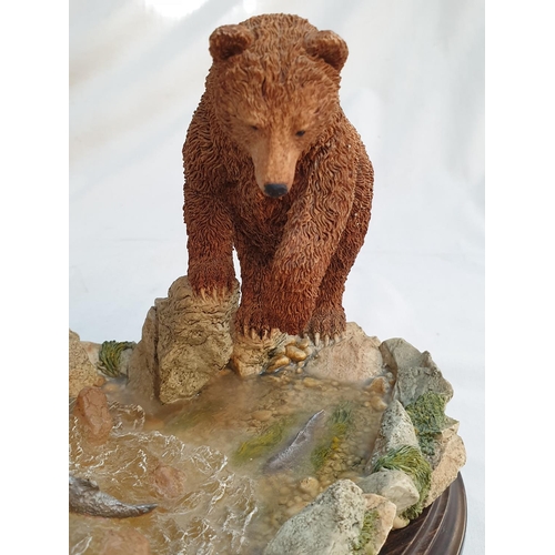 845 - Country Artist an Early Catch CA 00792 Bear Figurines Hand Craft